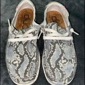 Size 5 Hey Dude slip on shoes